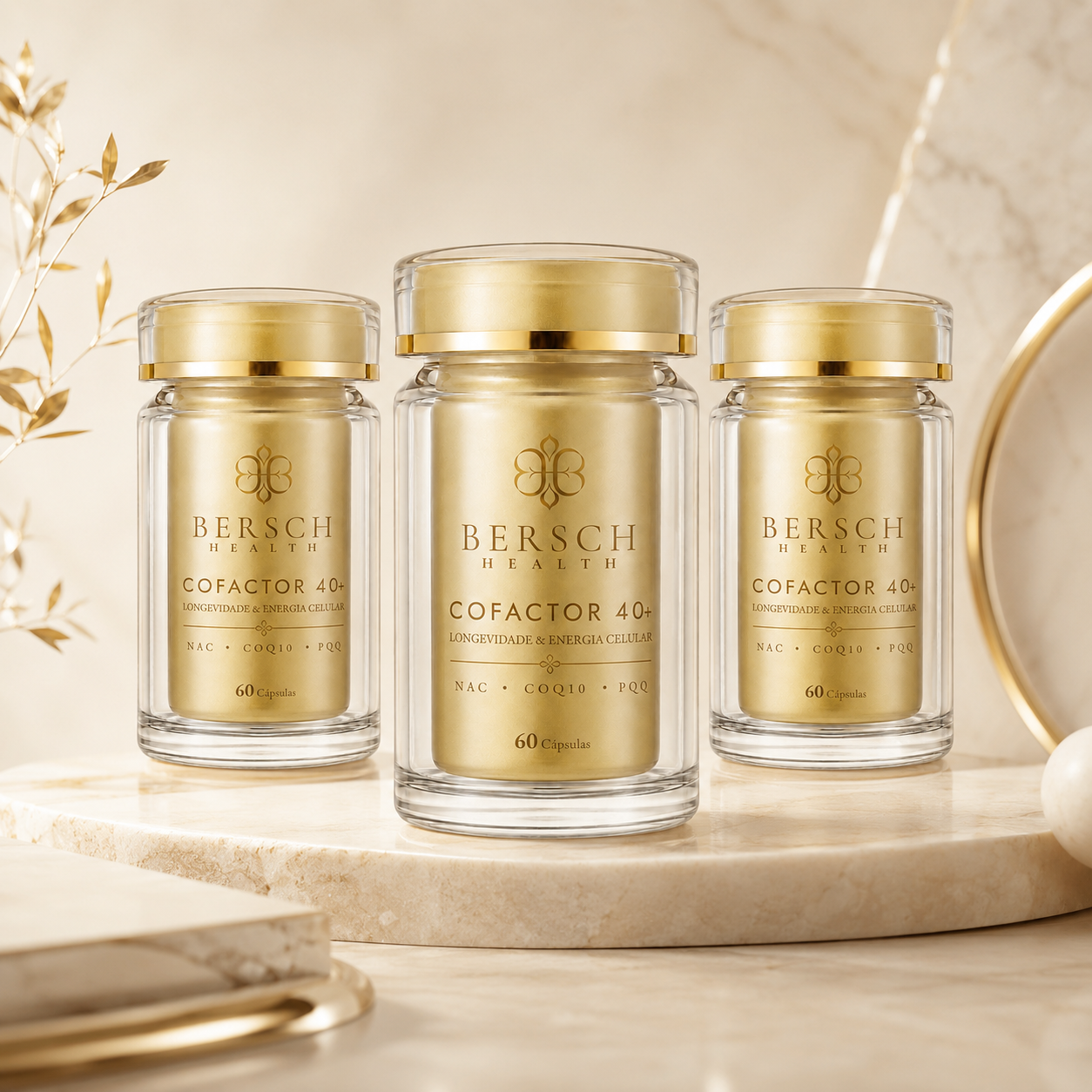 3 frascos — Cofactor 40+