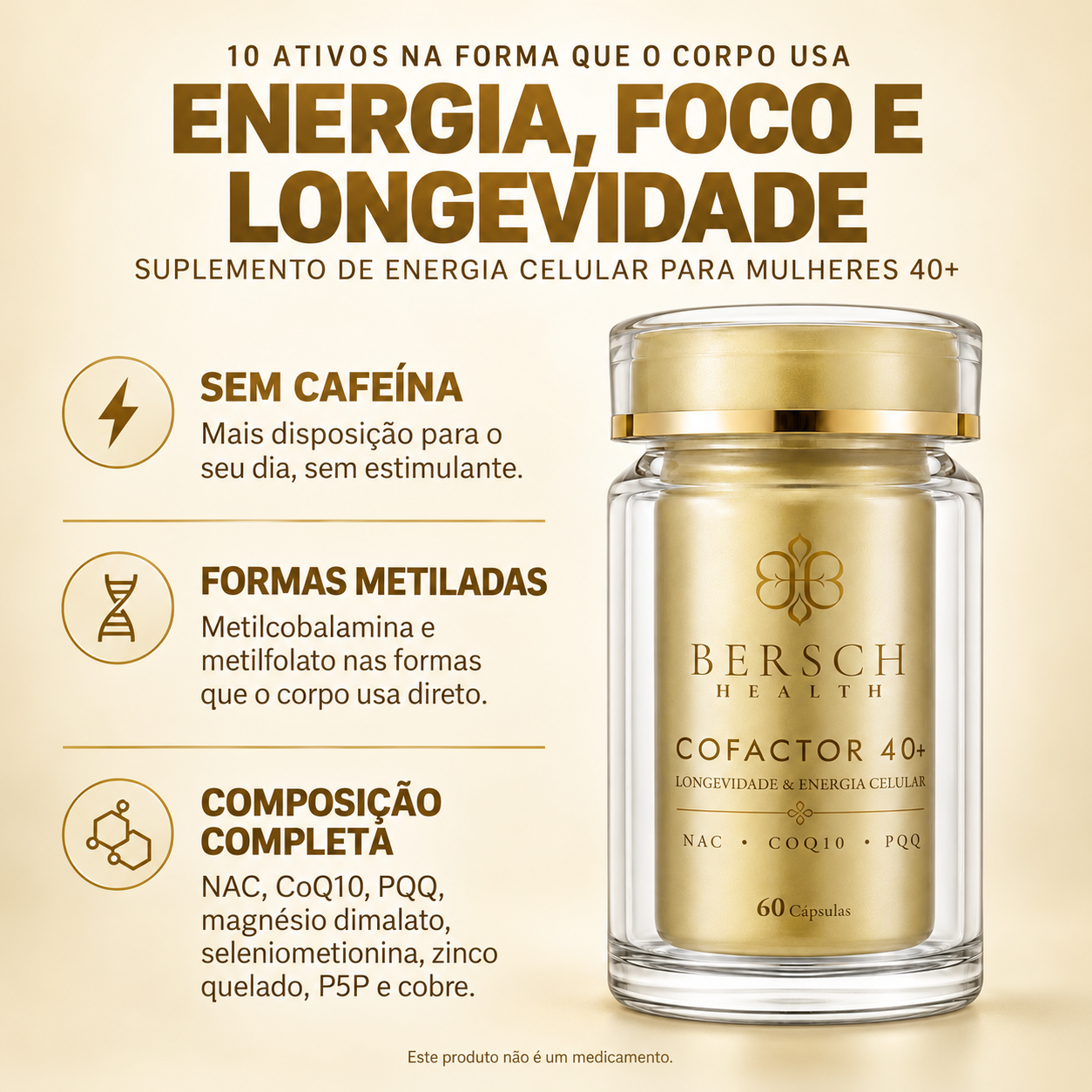 Cofactor 40+ com dez ativos