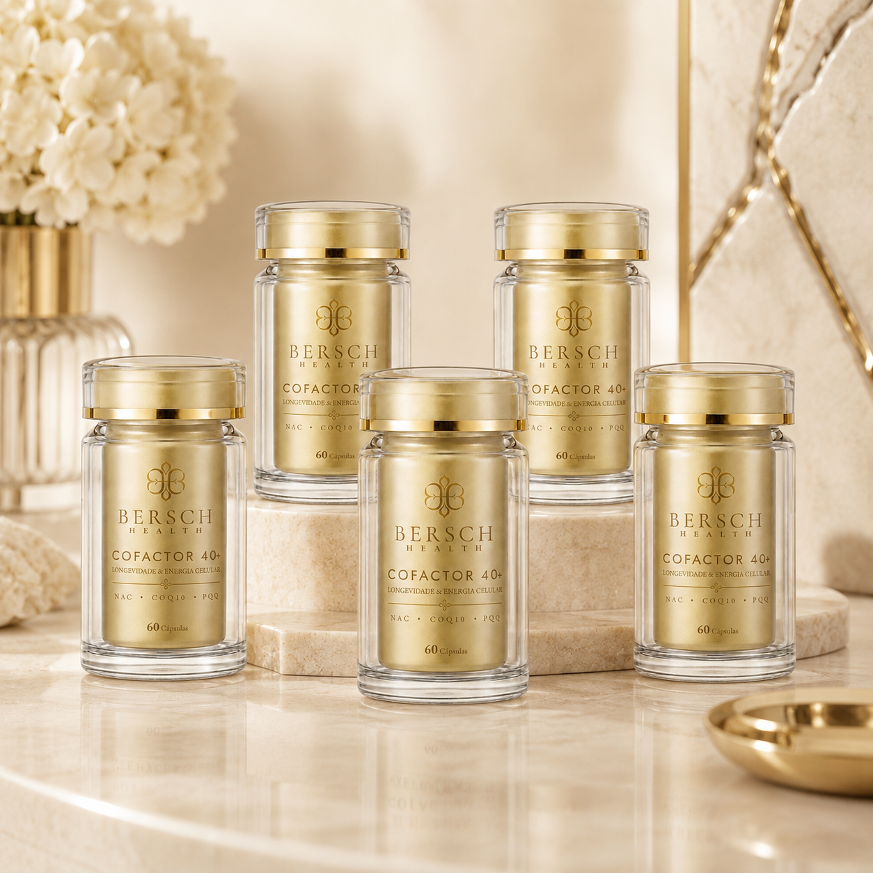 Kit 5 frascos — Cofactor 40+