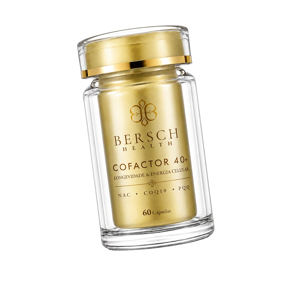 Frasco de Cofactor 40+ com fundo transparente